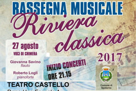 Concerto “Voci di Chimera” Domenica 27 Agosto 2017 alle ore 21.15 a Spotorno