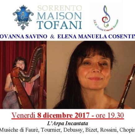 Concerto del Il duo Savino – Cosentino a Sorrento Venerdi 8 dicembre 2017 alle ore 19.30