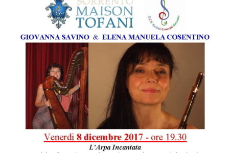 Concerto del Il duo Savino – Cosentino a Sorrento Venerdi 8 dicembre 2017 alle ore 19.30