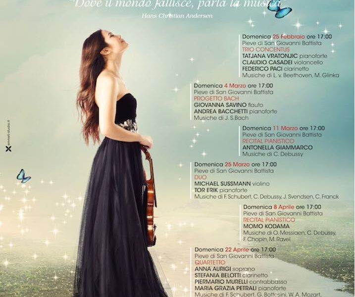 Giovanna Savino e Andrea Bacchetti al Festival di Musica Classica di San Giovanni Valdarno 4 Marzo 2018 Progetto Bach