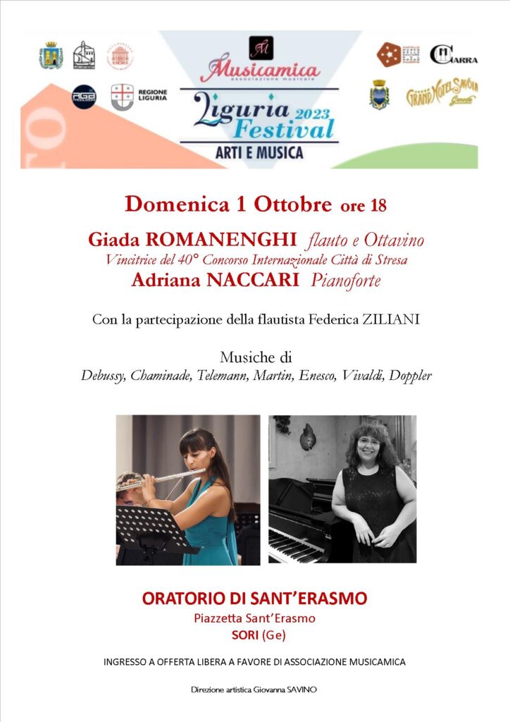 Giada Romanenghi e Adriana Naccari-Locandina 1 ottobre 2023