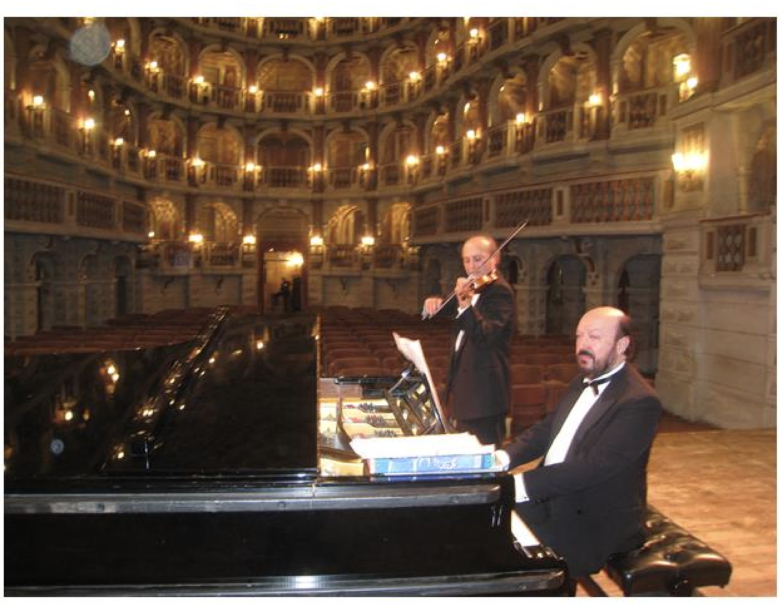 Concerto del Duo di Perugia, violino e pianoforte. Il 6 gennaio alle ore 16 a Santa Margherita Ligure presso Villa Durazzo.