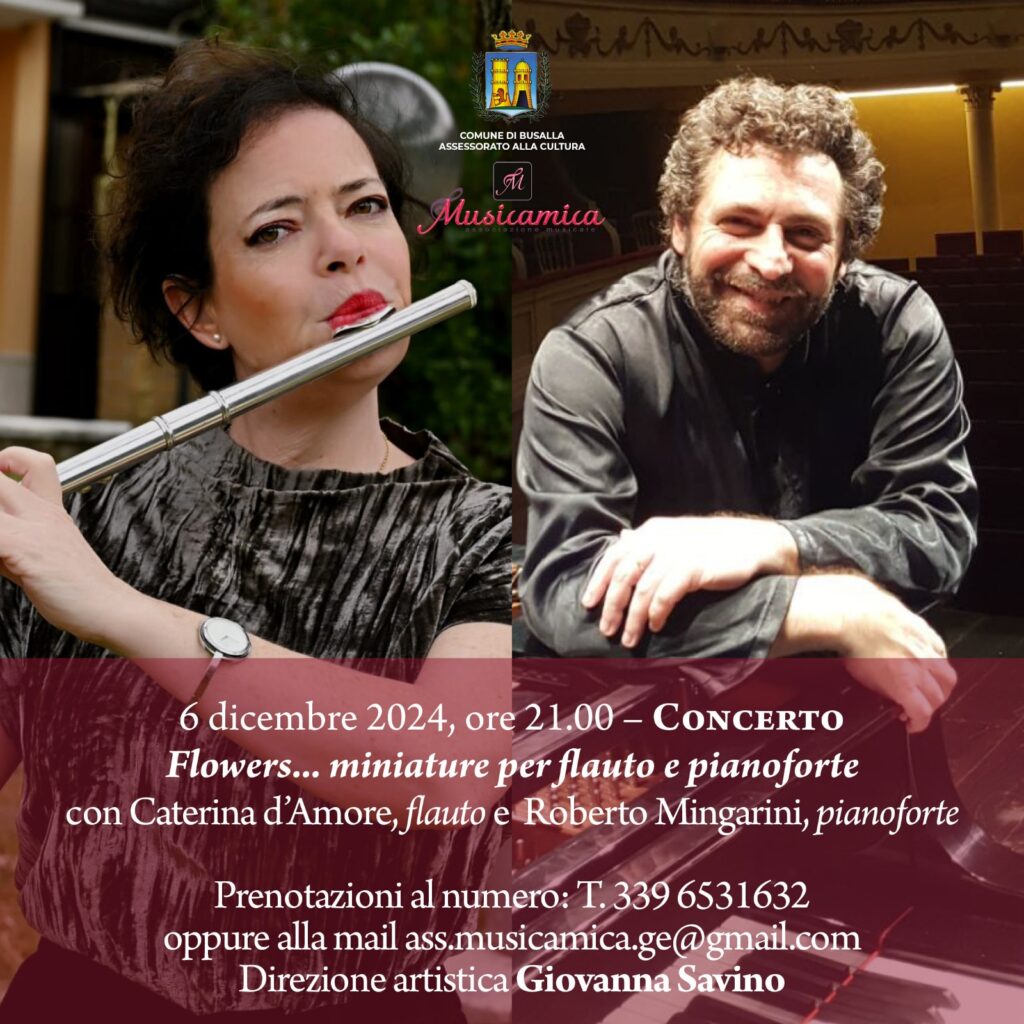 6 dicembre 2024 locandina concerto-d'Amore e Mingarini