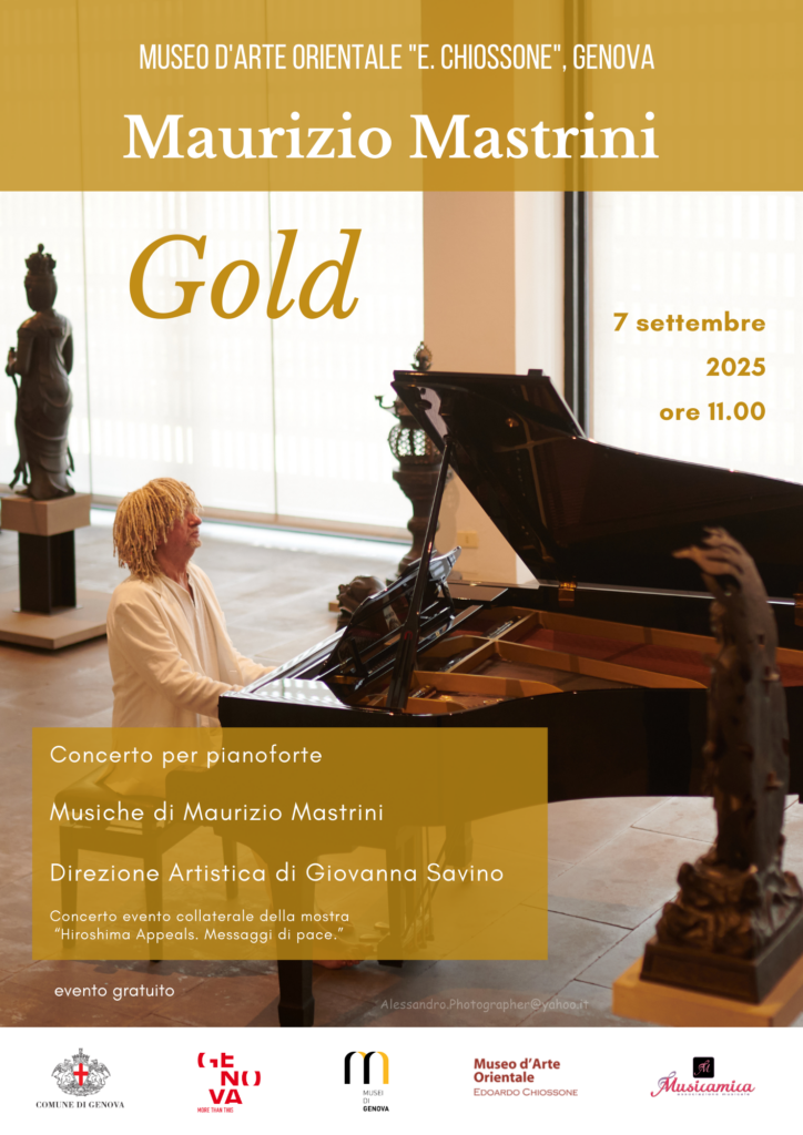 Gold con Maurizio Mastrini-Locandina 7 settembre 2025 al Museo d'Arte Orientale di Genova